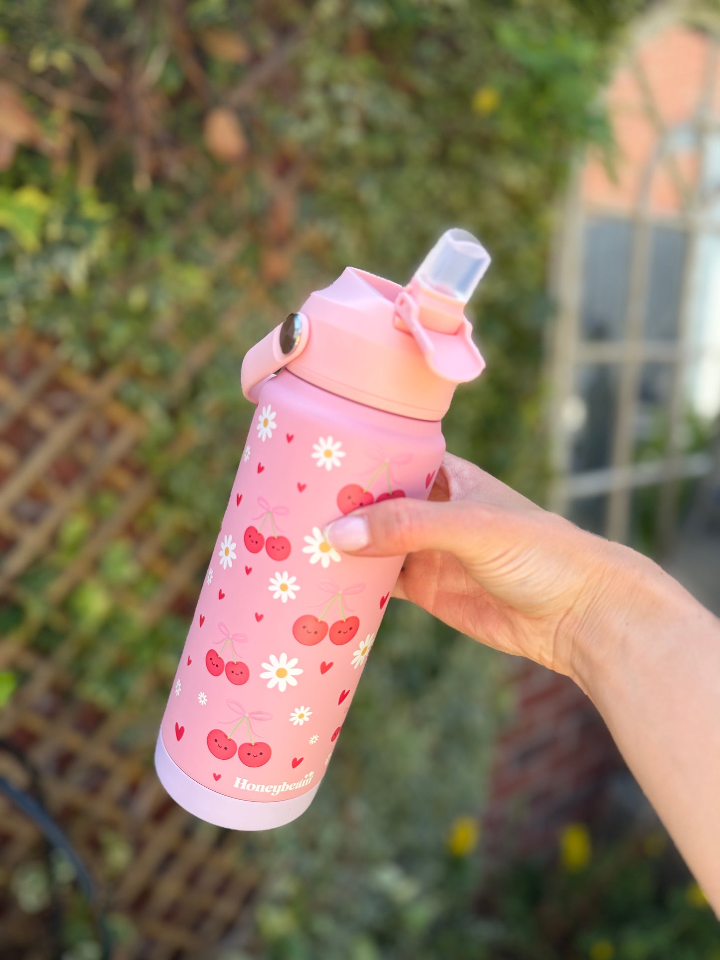 Honeybeam Grown Ups Stainless Steel Water Bottle With Straw 700ml